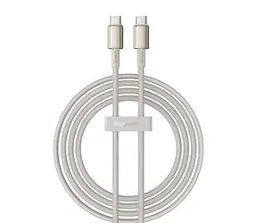 Baseus Tungsten Gold Kabel USB-C na USB-C 2m złoty / 2x USB-C (M) / 100W