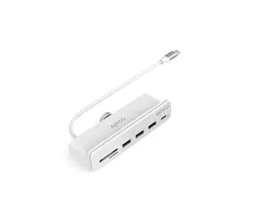 Hub Epico USB-C 7w1 iMac biały / 3x USB-A / 1x USB-C / HDMI / Micro SD