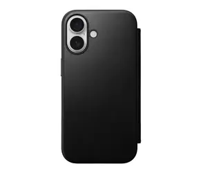 Nomad Modern Leather Folio Case do Apple iPhone 16 Czarny