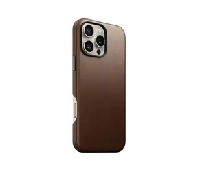 Nomad Traditional Leather Case Skórzane etui na Apple iPhone 16 Pro brązowe