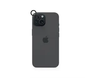 Epico Aluminiowa osłona obiektywu Szkło ochronne do aparatu Apple iPhone 15/15 PLUS w kolorze czarnym