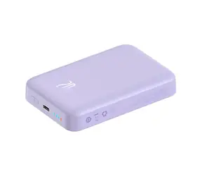 Baseus Magnetic Mini 10000mAh 20W fioletowy / 20W / 1x USB-C / MagSafe
