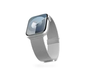 Pasek Epico Milanese+ do Apple Watch 38/40/41mm srebrny
