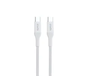 Kabel Epico w oplocie PD USB-C na USB-C 1,2m biały