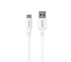 Kabel Spello USB-C na USB-A 1,2m biały