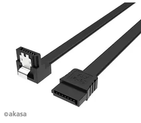 Kabel Akasa AK-CBSA09-05BK SATA 3 prostokątny 50 cm czarny