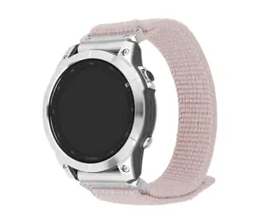 Pasek sportowy nylonowy FIXED do Garmin QuickFit 22 mm w kolorze różowego złota