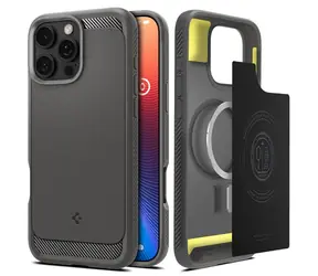 Pokrowiec ochronny Spigen Rugged Armor MagSafe do Apple iPhone 16 Pro Max w kolorze szarym