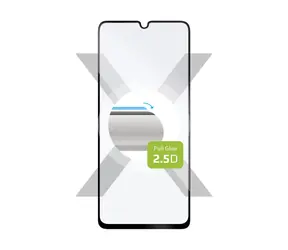 FIXED Ochronne szkło hartowane Full-Cover dla Realme Note 50 czarne / klejenie na całym wyświetlaczu