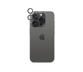 Epico Aluminium Lens Protector Szkło ochronne na aparat do Apple iPhone 16 Pro i Pro Max w kolorze czarnym
