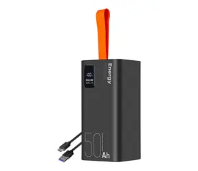 Obal:Me EnergyPulse Powerbank 50000mAh 22,5W czarny