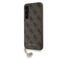 Tylna obudowa Guess 4G Charm do Samsung Galaxy A35 5G brązowa