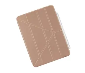 Ochronne etui na piórnik Pipetto Origami No3 do Apple iPad 10,9" (2022) różowe złoto