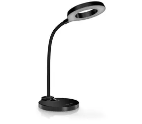 Connect IT GLOW czarna / Lampa stołowa LED / 400 lm / 3 temperatury barwowe