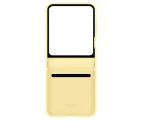 Samsung Pokrowiec ochronny wykonany ze skóry wegańskiej do Samsung Galaxy Z Flip 6 w kolorze żółtym