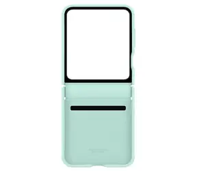 Samsung Pokrowiec ochronny wykonany ze skóry wegańskiej do Samsung Galaxy Z Flip 6 w kolorze zielonym