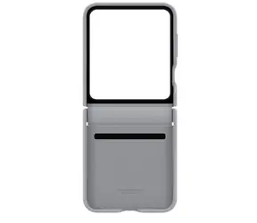 Samsung Pokrowiec ochronny wykonany ze skóry wegańskiej do Samsung Galaxy Z Flip 6 w kolorze szarym
