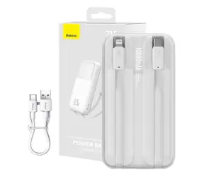 Baseus PPMD020002 Comet biały / Power bank / 22,5W / 10000 mAh