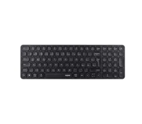 Rapoo E9310M Multi-mode szary / Klawiatura bezprzewodowa / 2,4 GHz / BT 4.0 i 5.0 / ultracienka / 2x bateria AAA