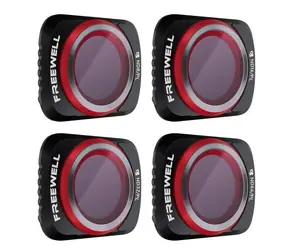 Zestaw czterech polaryzacyjnych filtrów ND firmy Freewell do DJI Mavic Air 2