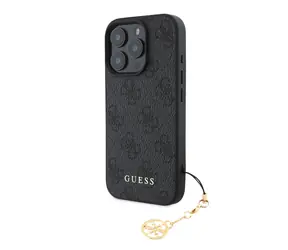 Tylna obudowa Guess 4G Charm do Apple iPhone 16 Pro Max w odcieniu szarości
