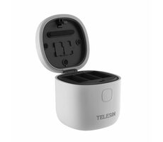 Telesin GP-BTR-904-GY Allin box Wodoodporna ładowarka z trzema gniazdami do GoPro Hero 12 i Hero 11 i Hero 10 i Hero 9
