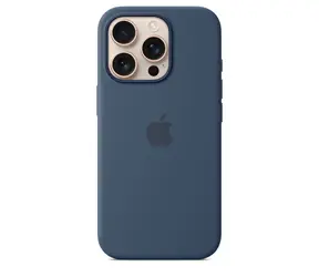 Silikonowe etui Apple z MagSafe do iPhone'a 16 Pro - Denim