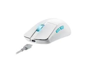 Asus ROG Harpe Ace Aim Lab Edition biała / bezprzewodowa mysz do gier / optyczna / 36000 DPI / 5 przycisków / 2,4 GHz / BT 