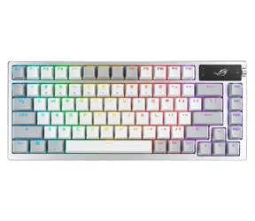Asus ROG AZOTH biała / klawiatura do gier / mechaniczna / bezprzewodowa / przełączniki ROG NX RED / US
