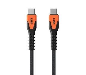 UAG Rugged Kevlar Kabel do transmisji danych i ładowania USB-C (M) - USB-C (M) 1,5 m czarno-pomarańczowy BULK