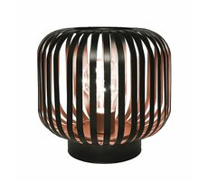 Solight WO3103 metalowa latarnia owalna z żarówką micro LED miedź / 80lm / ciepła biel / 3xAA