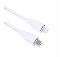 Kabel Solight SSC1902-S USB-C (M) - Lightning (M) 2m biały / silikon