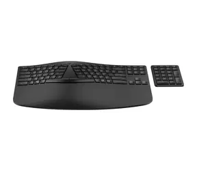 HP 960 Ergonomiczna czarna / bezprzewodowa ergonomiczna klawiatura / klawisze nożycowe / USB / Bluetooth / CZ-SK Układ / numeryczny