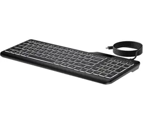 HP 400 Backlit czarny / klawiatura przewodowa / membrana / USB / układ CZ-SK / 1,5m