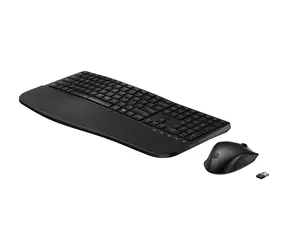 HP 680 Comfort Dual-Mode Combo, czarna / Bezprzewodowa klawiatura + mysz / układ US / Klucz USB 2,4 GHz / 4000 dpi