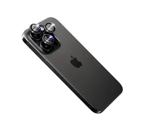 FIXED Szafirowe zabezpieczenie obiektywu aparatu Sapphire szkiełko aparatu do Apple iPhone 15 Pro/ 15 Pro Max czarne