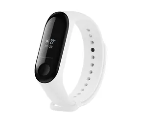 FIXED Pasek silikonowy Pasek silikonowy do XIAOMI Mi Band 3/4 biały