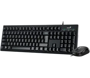 Genius KM-100SE czarny / Zestaw przewodowy / Układ Copilot/ USB/ CZ+ SK