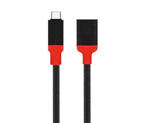 Adapter Tactical Pin4Fun USB-C/Lightning 0,1m czarno-czerwony