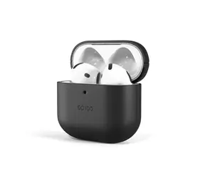 Epico Skórzane etui Ochronne skórzane etui do Apple Airpods 4/4 (ANC) w kolorze czarnym