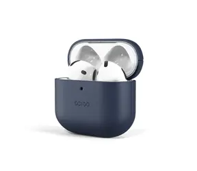 Epico Skórzane etui Ochronne skórzane etui do Apple Airpods 4/4 (ANC) w kolorze niebieskim