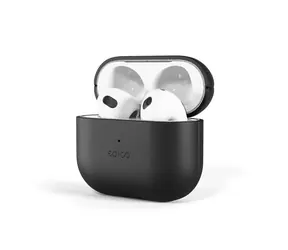 Epico Skórzane etui Ochronne skórzane etui do Apple Airpods 3 w kolorze czarnym