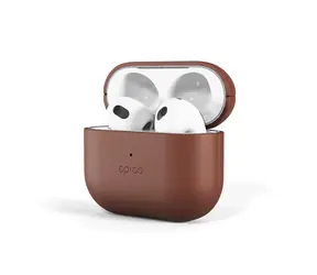 Epico Skórzane etui Ochronne skórzane etui do Apple Airpods 3 w kolorze brązowym