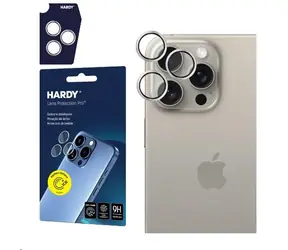 Szkło aparatu 3mk HARDY Lens Protection Pro do Apple iPhone 15 Pro Max Natural