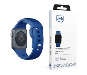 Silikonowy pasek do zegarka 3mk do Apple 38/40/41mm, niebieski