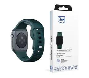 Silikonowy pasek do zegarka 3mk do Apple 38/40/41mm Evergreen