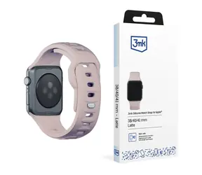 Silikonowy pasek do zegarka 3mk do Apple 38/40/41mm Latte