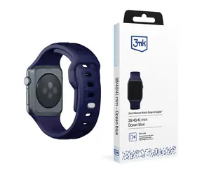 Silikonowy pasek do zegarka 3mk do Apple 38/40/41mm Ocean Blue