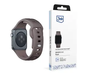 Silikonowy pasek do zegarka 3mk do Apple 38/40/41mm w kolorze ciemnoszarym