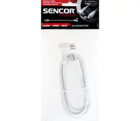 Kabel koncentryczny antenowy Sencor SAV 169-015W MF 90° 1,5m